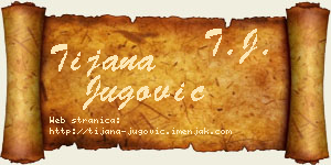 Tijana Jugović vizit kartica